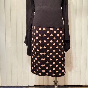 Spense Polka Dot Skirt – Size Large Classic Print, Preowned